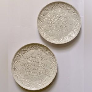 Pier 1 Chateau Clair Salad Plates in White